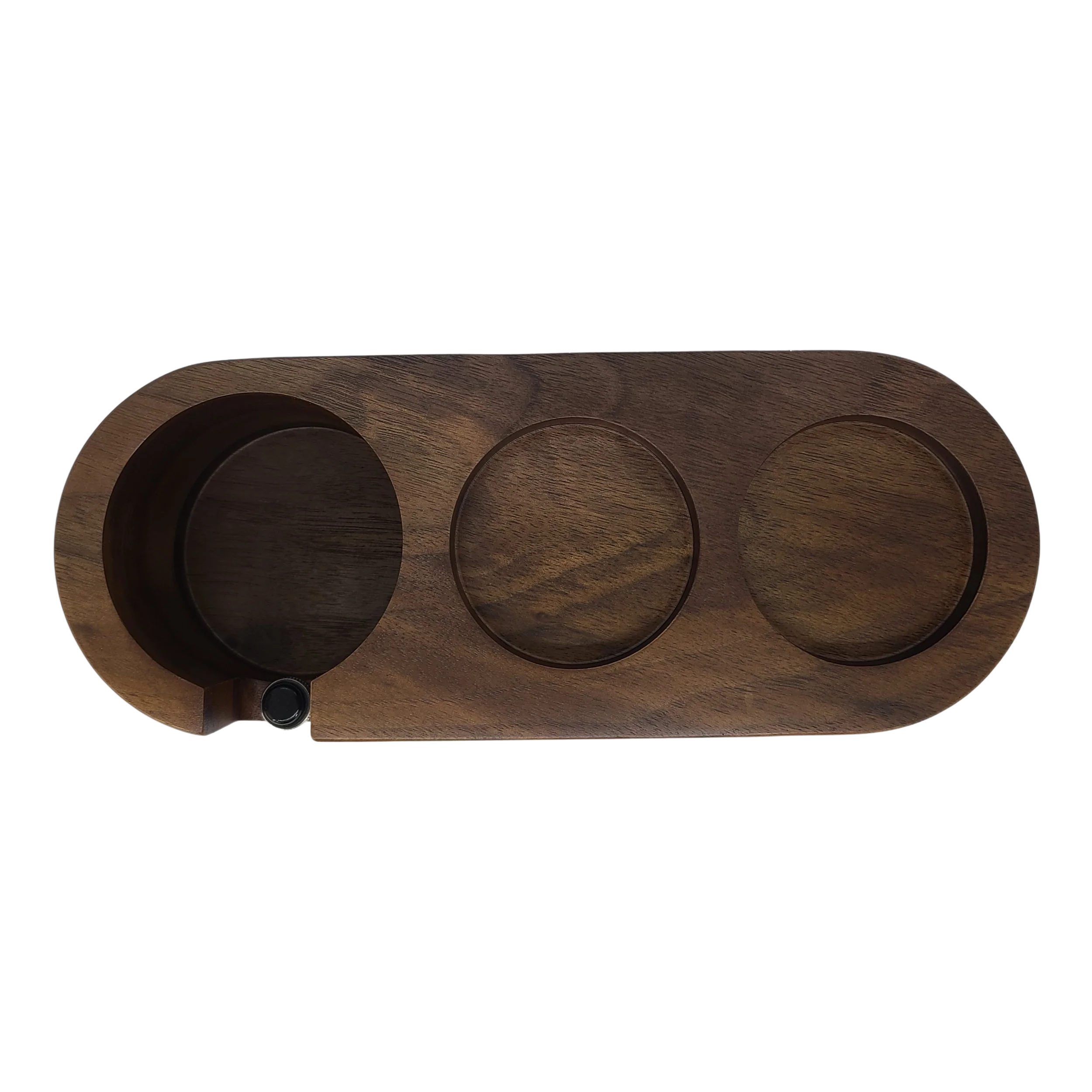 Mojae Walnut Tamping Station - 3 Slots - 58mm - Image 2