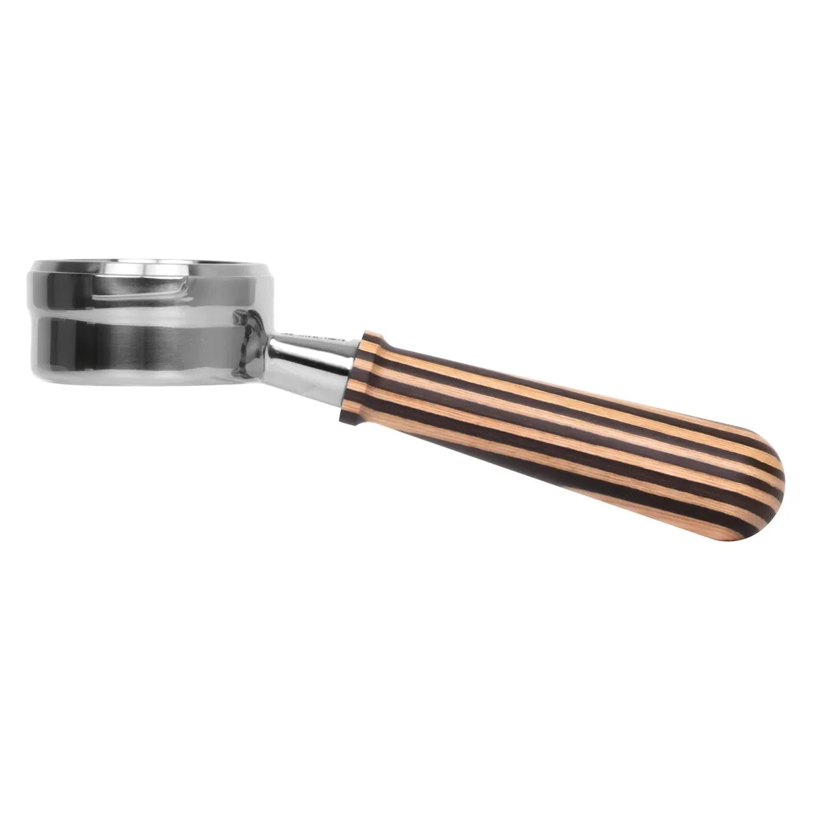 Pesado Stainless Steel Bottomless Hybrid Portafilter (Gaggia Classic) - White / Bronze Coffee - Image 16