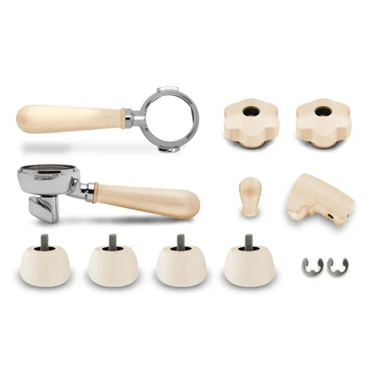 Lelit Wood Upgrade Kit For Bianca - Zebra Wood Filter - Image 3