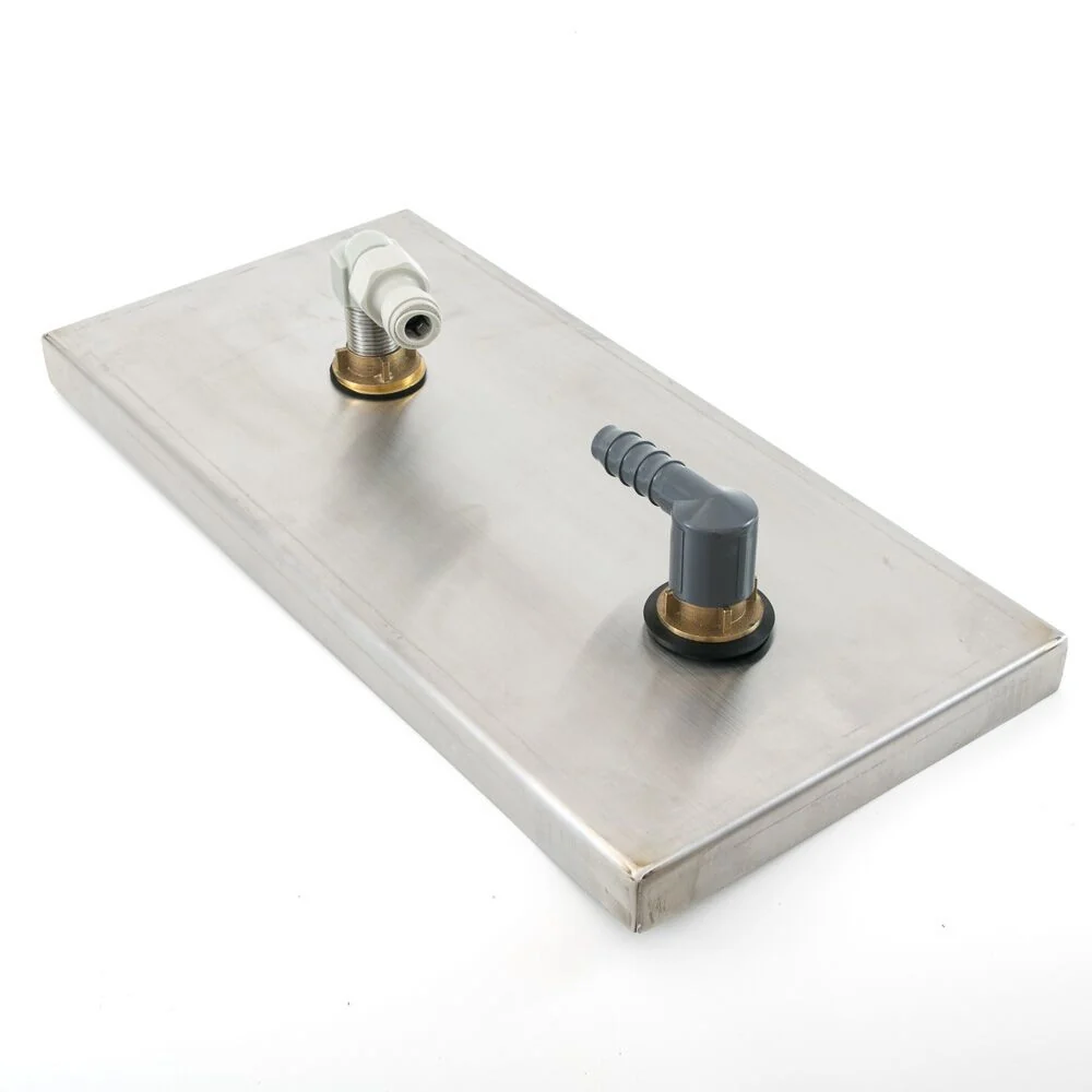 Espresso Parts 7"x15"x7/8" Rinser with Side Spray Coffee - Image 4