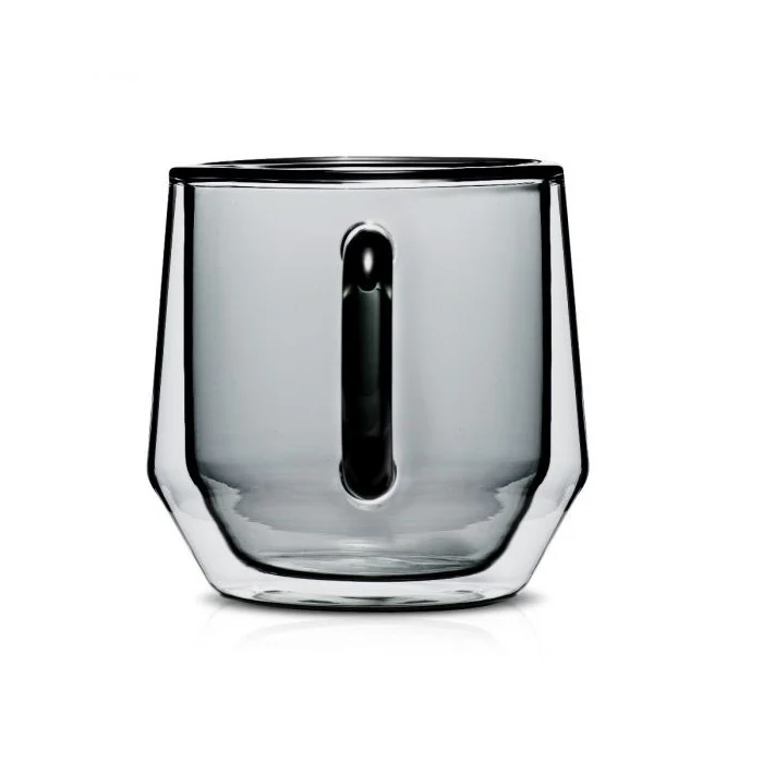 Hearth Double Wall 8oz (240ml) Glass - Set of 2 - Smoke - Image 4