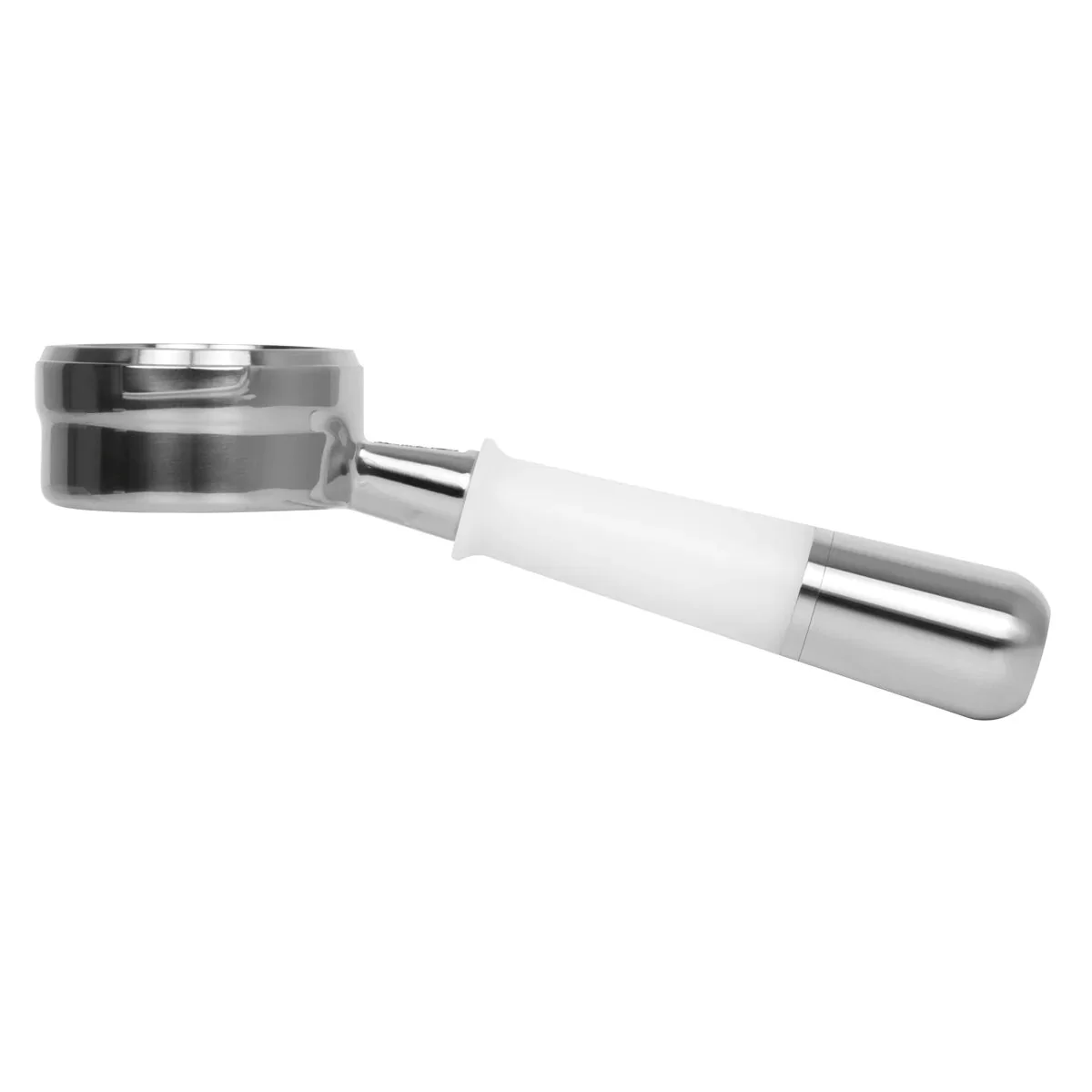 Pesado Stainless Steel Bottomless Hybrid Portafilter (Gaggia Classic) - White / Bronze Coffee - Image 11