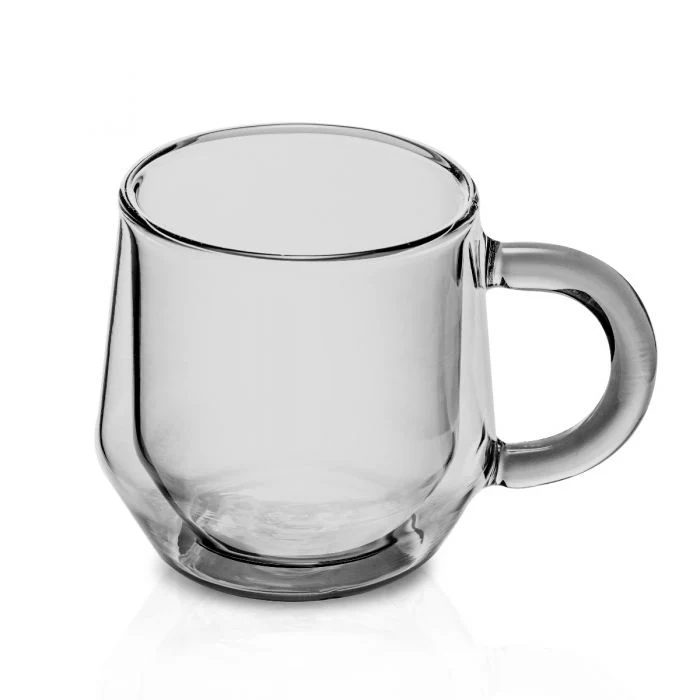 Hearth Double Wall 8oz (240ml) Glass - Set of 2 - Smoke - Image 2