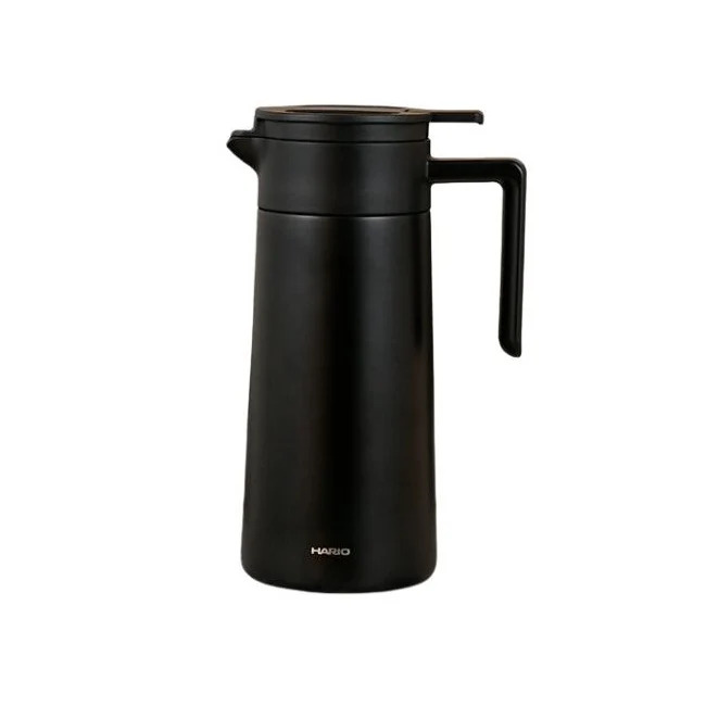 Hario Double Walled Ceramic Coated Metal Server - Black / 600ml Cup