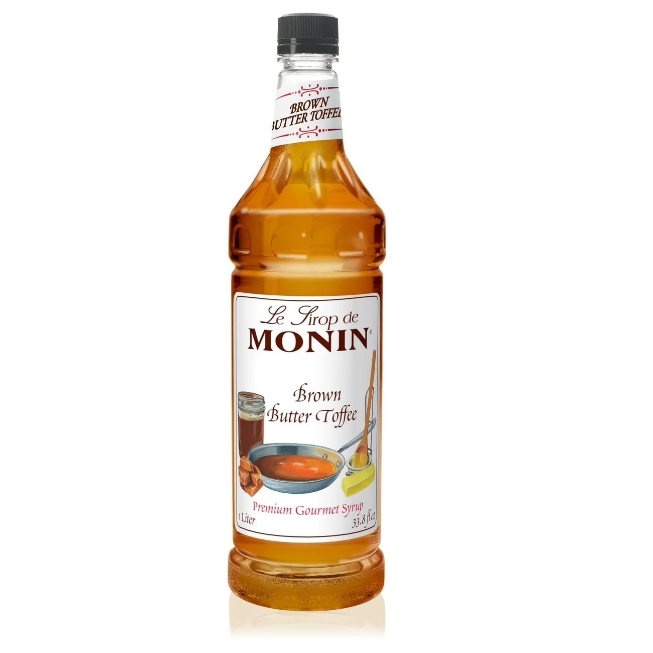 Monin Brown Butter Toffee Syrup Coffee
